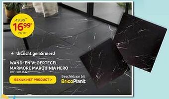 Brico Wand- en vloertegel marmore marquinia nero aanbieding
