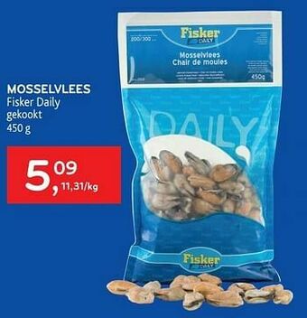 Alvo Mosselvlees fisker daily aanbieding