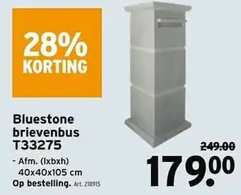 GAMMA Bluestone brievenbus t33275 aanbieding
