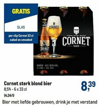 Makro Cornet sterk blond bier aanbieding