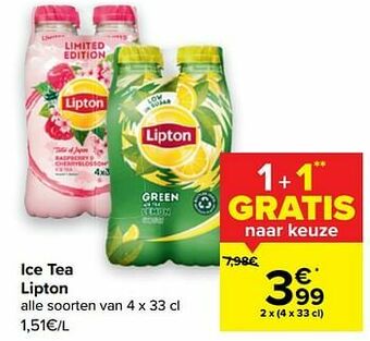 Carrefour Market Ice tea lipton aanbieding