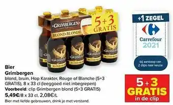 Bier grimbergen blond