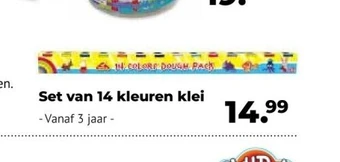 Europoint Set van 14 kleuren klei aanbieding