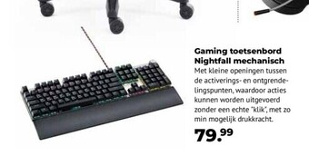 Europoint Gaming toetsenbord nightfall mechanisch aanbieding