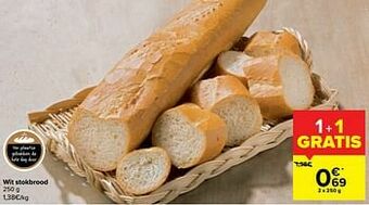 Carrefour Market Wit stokbrood aanbieding
