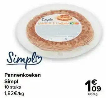 Carrefour Market Pannenkoeken simpl aanbieding