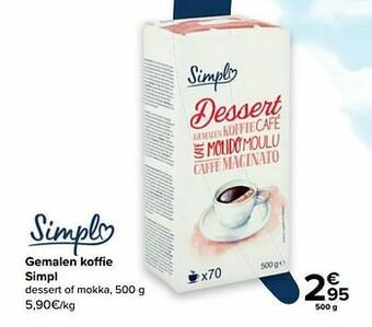 Carrefour Market Gemalen koffie simpl aanbieding