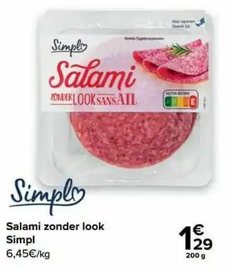 Salami zonder look simpl