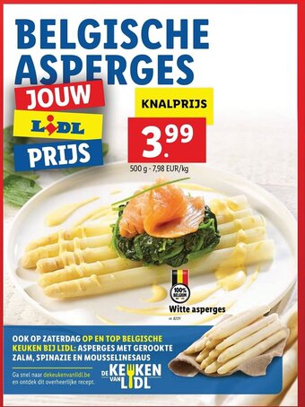 Lidl Witte asperges aanbieding