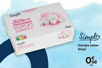 Carrefour Klontjes suiker simpl aanbieding