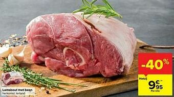 Carrefour Lamsbout met been aanbieding