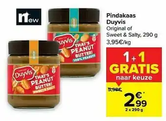 Carrefour Pindakaas duyvis aanbieding
