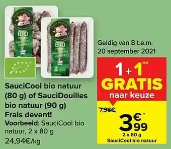 Frais devant saucicool bio natuur