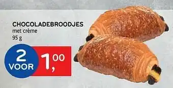 Alvo Chocoladebroodjes met crème aanbieding