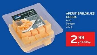 Alvo Aperitiefblokjes gouda alvo aanbieding