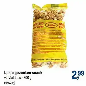 Laslo gezouten snack vedettes
