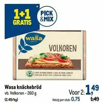Wasa knäckebröd volkoren
