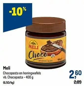 Makro Meli chocopasta aanbieding