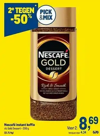 Makro Nescafé instant koffie gold dessert aanbieding