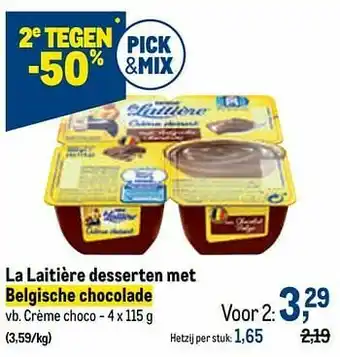 La laitière desserten crème choco