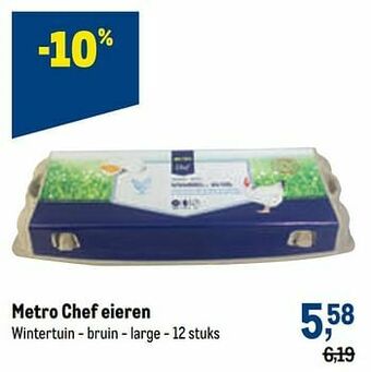 Makro Metro chef eieren aanbieding