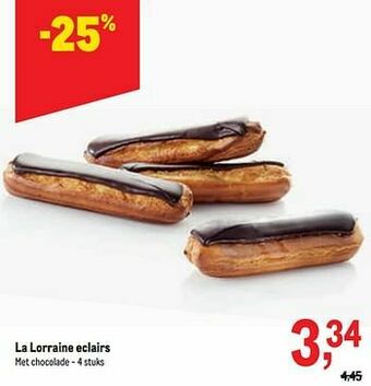 Makro La lorraine eclairs aanbieding