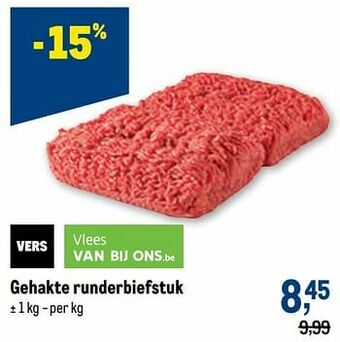 Gehakte runderbiefstuk