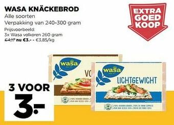 Jumbo Wasa volkoren aanbieding