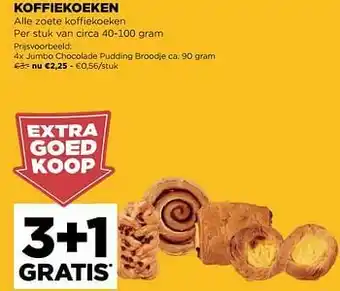Jumbo Jumbo chocolade pudding broodje aanbieding