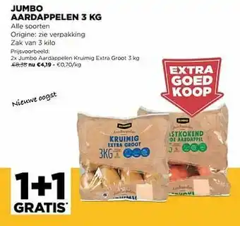 Jumbo Jumbo aardappelen kruimig extra groot aanbieding