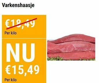 Budgetslager Varkenshaasje aanbieding