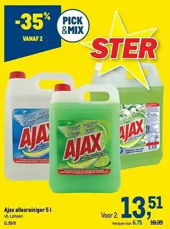 Makro Ajax jax allesreiniger limoen aanbieding