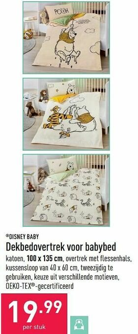 ALDI Dekbedovertrek voor babybed aanbieding