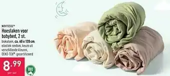 ALDI Hoeslaken voor babybed aanbieding