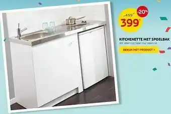 Brico Kitchenette met spoelbak aanbieding