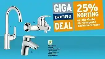 Grohe wastafelkraan flow