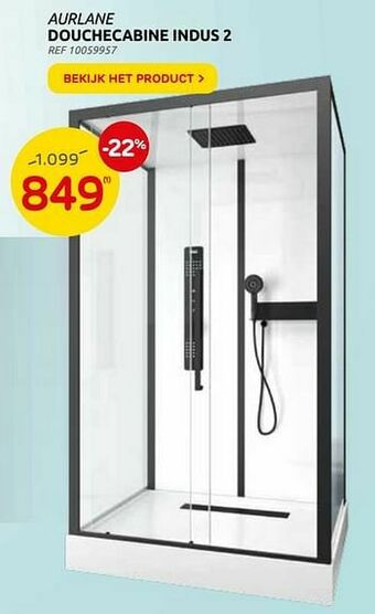 Brico Douchecabine indus 2 aanbieding