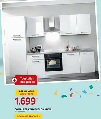 Brico Compleet keukenblok maya aanbieding