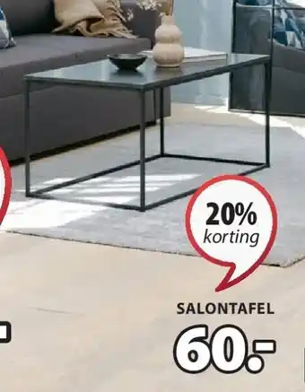 Jysk Trosterud salontafel aanbieding