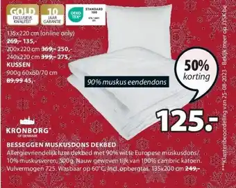 Jysk Besseggen muskusdons dekbed aanbieding