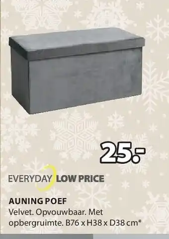 Jysk Auning poef aanbieding