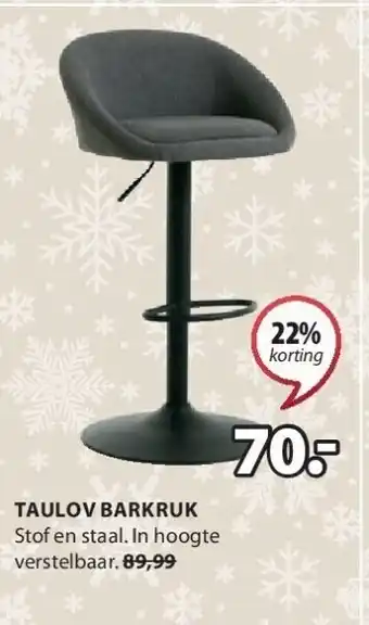 Jysk Taulov barkruk aanbieding