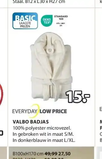 Jysk Valbo badjas aanbieding
