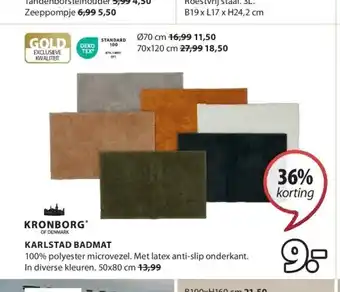 Jysk Karlstad badmat aanbieding