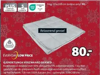 Jysk Gjendetunga verzwaard dekbed aanbieding
