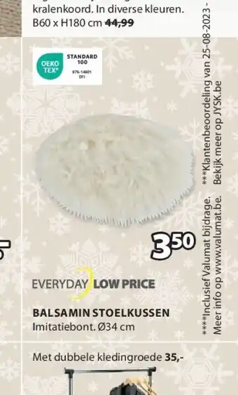Jysk Balsamin stoelkussen aanbieding