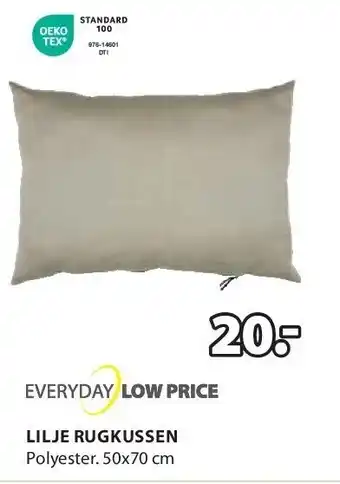 Jysk Lilje rugkussen aanbieding