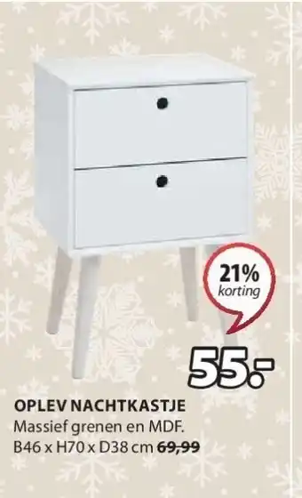 Jysk Oplev nachtkastje aanbieding