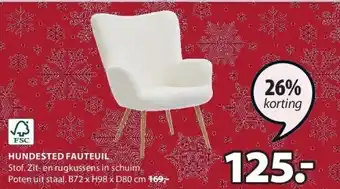 Jysk Hundested fauteuil aanbieding