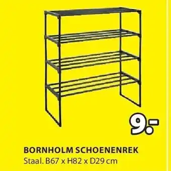 Jysk Bornholm schoenenrek aanbieding